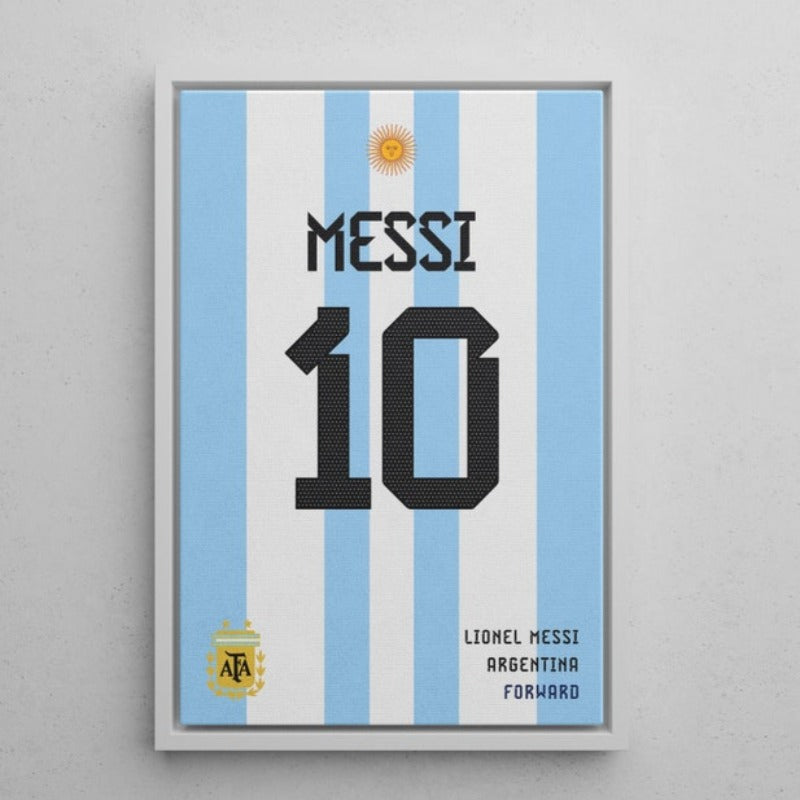 Lionel Messi Trikot Kunstrahmen
