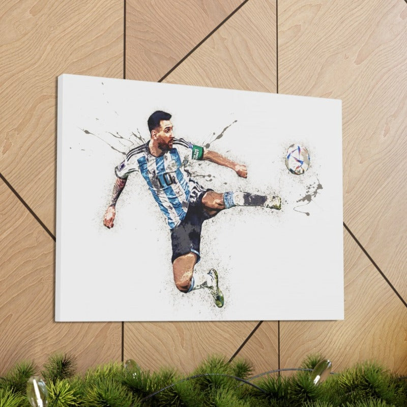 Canvas Wrap Lionel Messi Poster