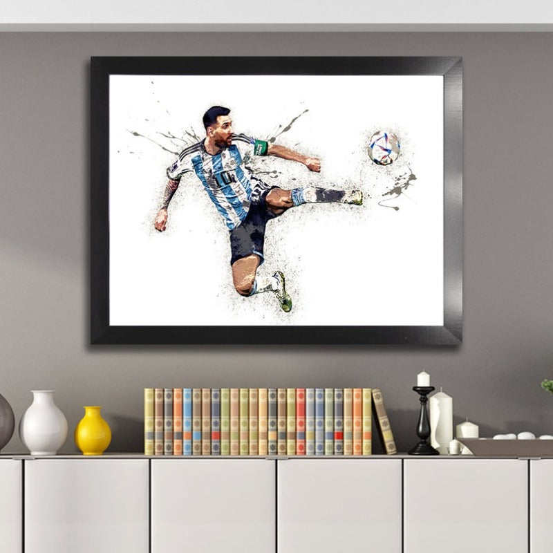 Canvas Wrap Lionel Messi Poster