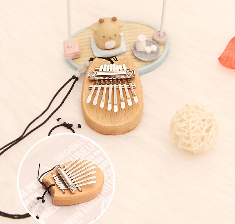 Mini-Kalimba mit 8 Tasten für Anfänger