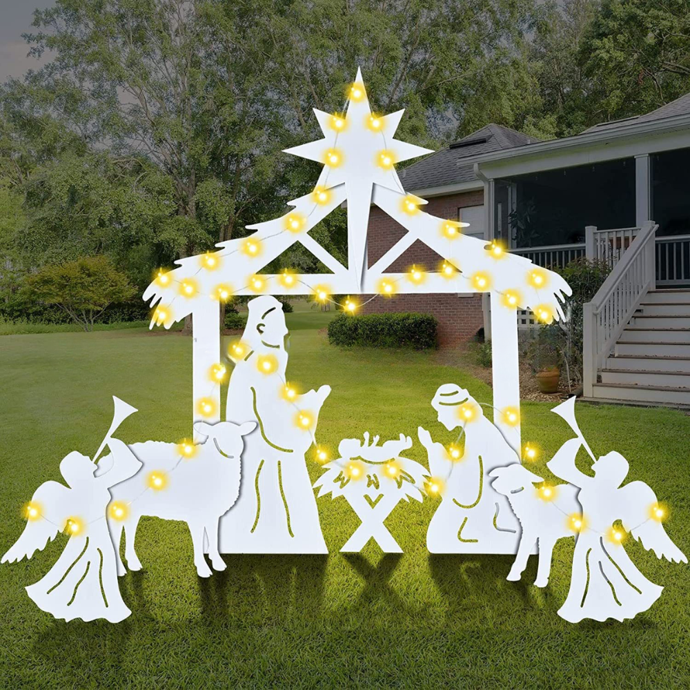 Brehn | Outdoor-Weihnachtskrippe Silhouette Anzeige