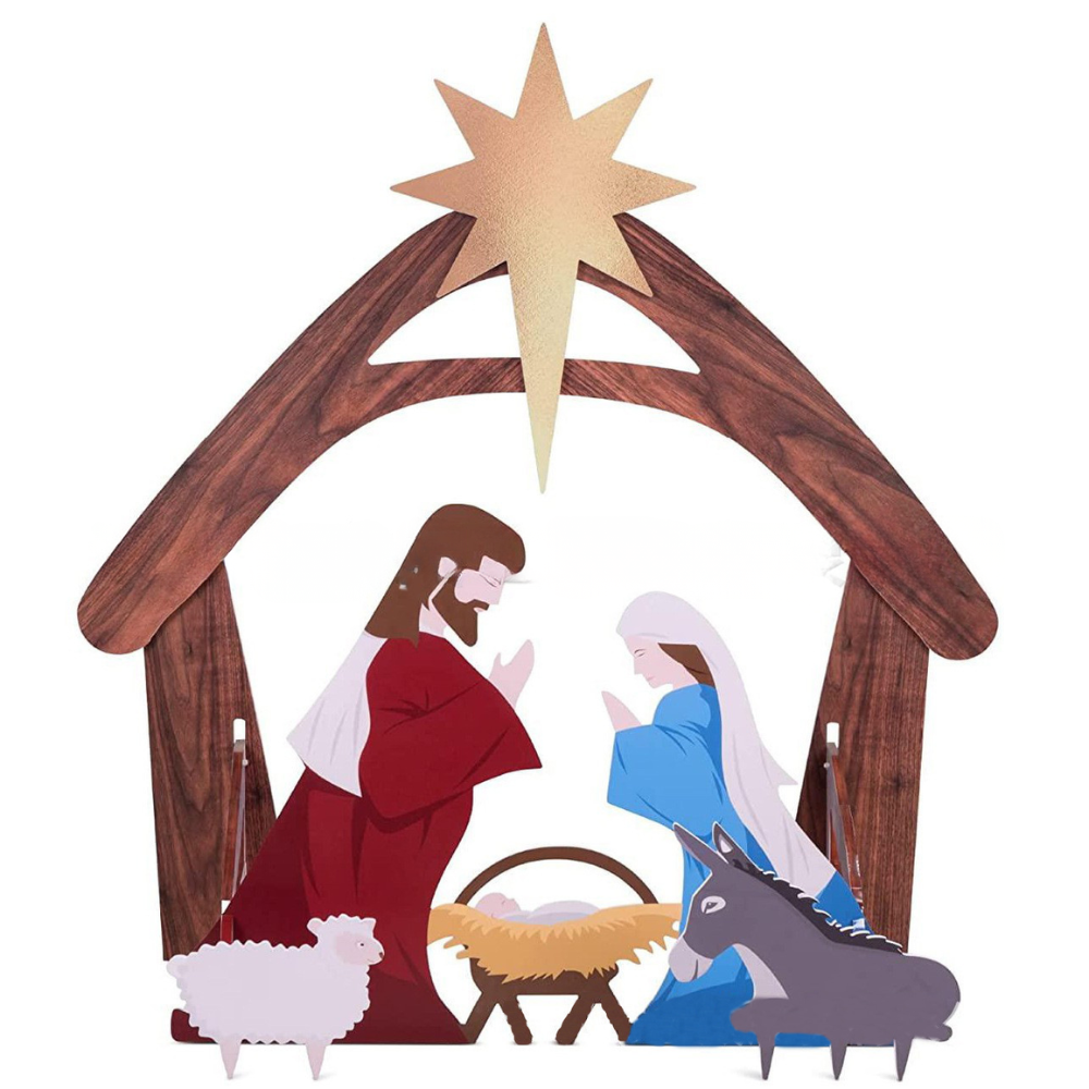 Brehn | Outdoor-Weihnachtskrippe Silhouette Anzeige