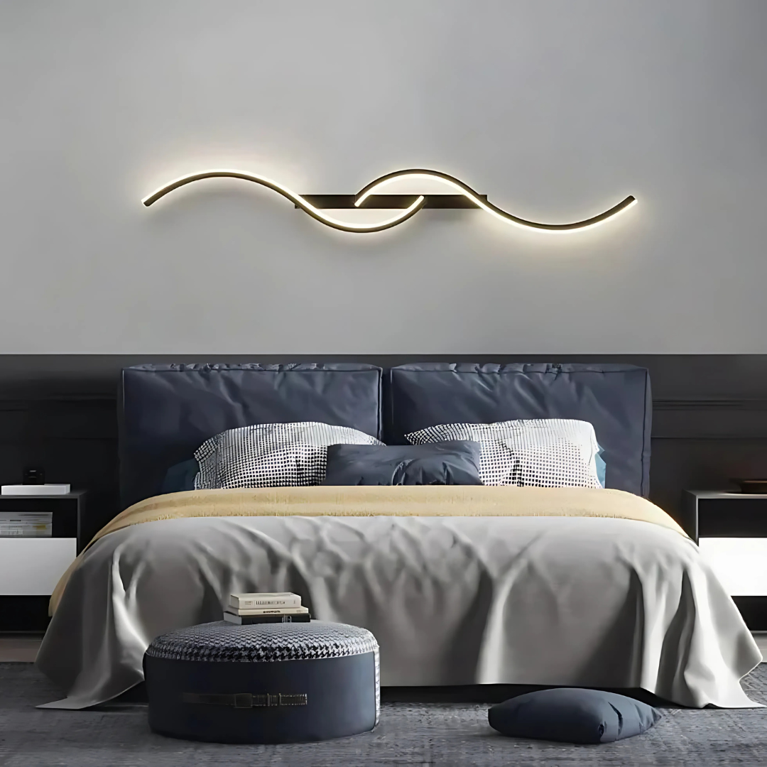 Moderne LED-Streifenleuchten für die Wandmontage