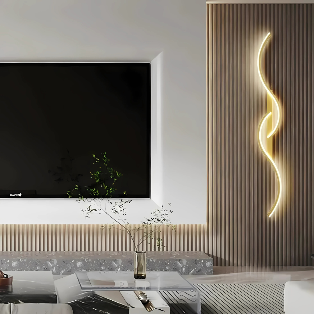 Moderne LED-Streifenleuchten für die Wandmontage