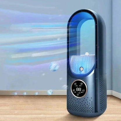 Brehn Klingenloser Luftkühler – tragbarer Turmventilator mit Wassertank und LED-Display