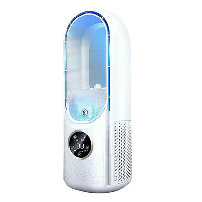 Brehn Klingenloser Luftkühler – tragbarer Turmventilator mit Wassertank und LED-Display