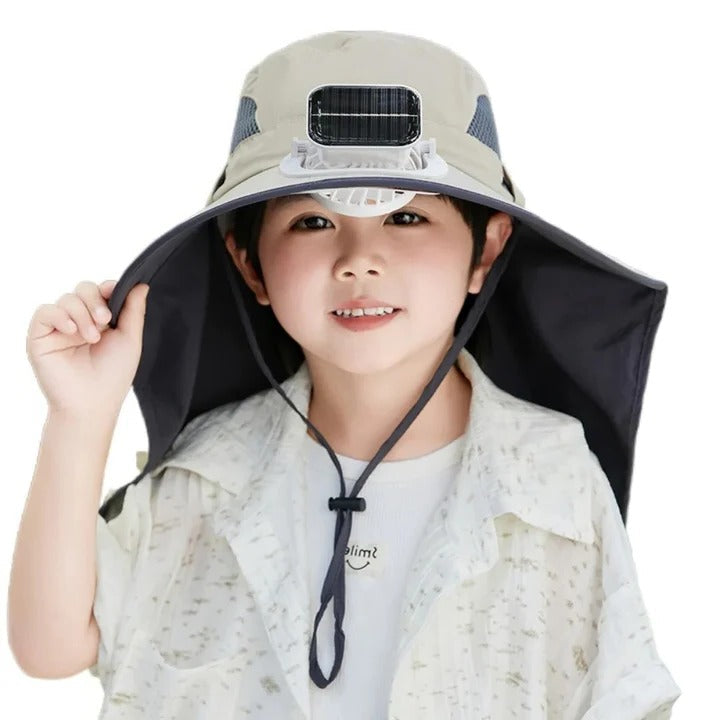 Verstellbare Kinder Solar Ventilator Mütze | Brehn