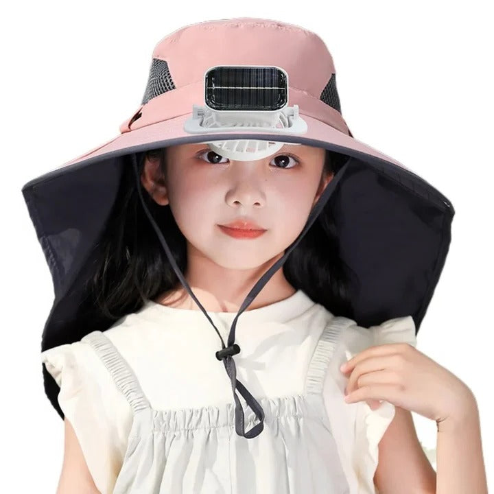 Verstellbare Kinder Solar Ventilator Mütze | Brehn
