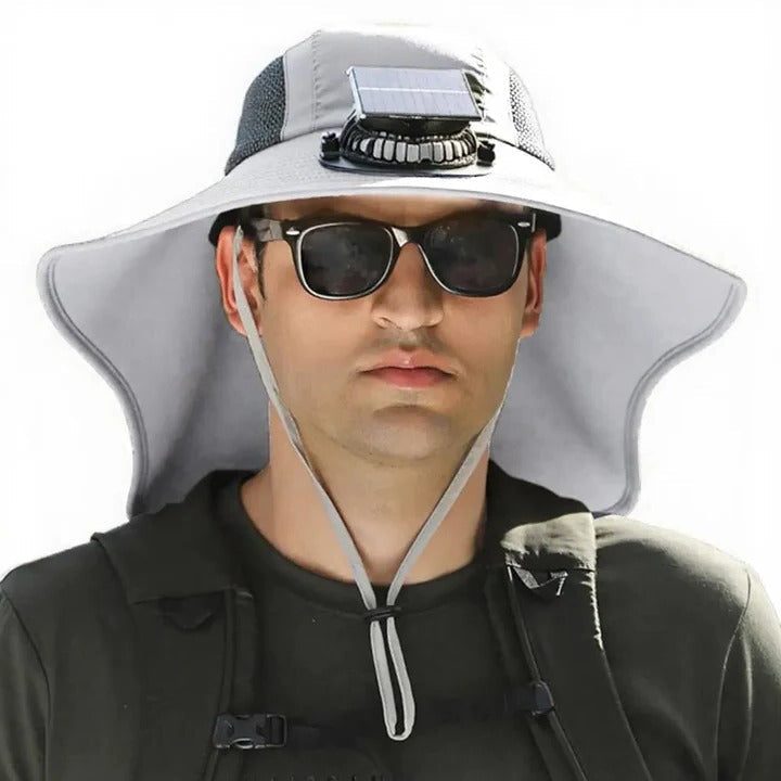Solar Fan Hut mit breiter Krempe UV-Schutz | Brehn