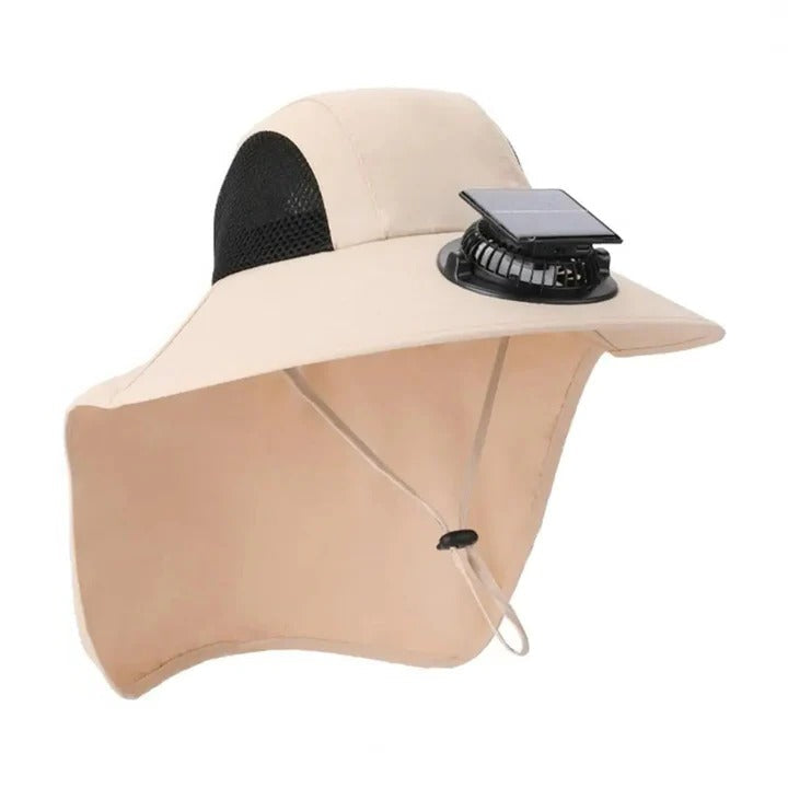 Solar Fan Hut mit breiter Krempe UV-Schutz | Brehn