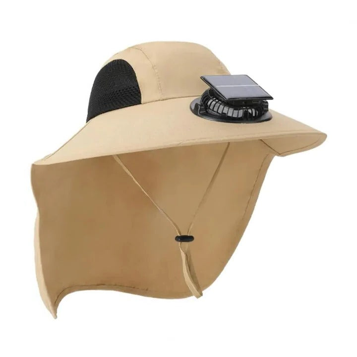Solar Fan Hut mit breiter Krempe UV-Schutz | Brehn