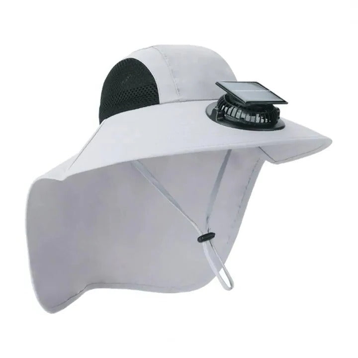 Solar Fan Hut mit breiter Krempe UV-Schutz | Brehn