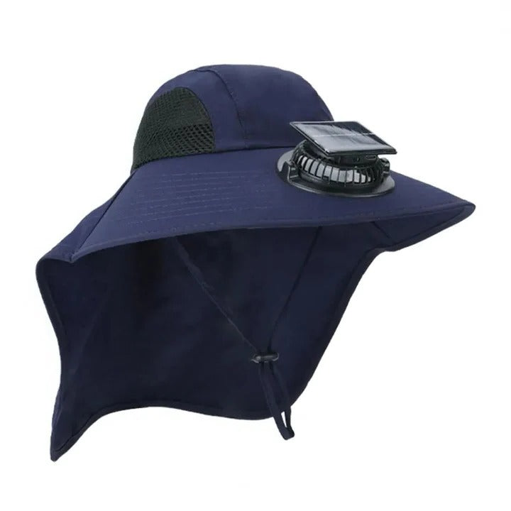 Solar Fan Hut mit breiter Krempe UV-Schutz | Brehn