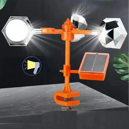 360-Grad-reflektierender, solarbetriebener Vogelabwehrapparat