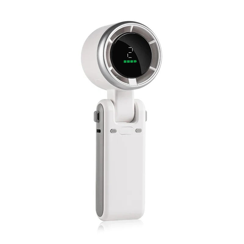 Faltbarer Handventilator mit Digitalanzeige