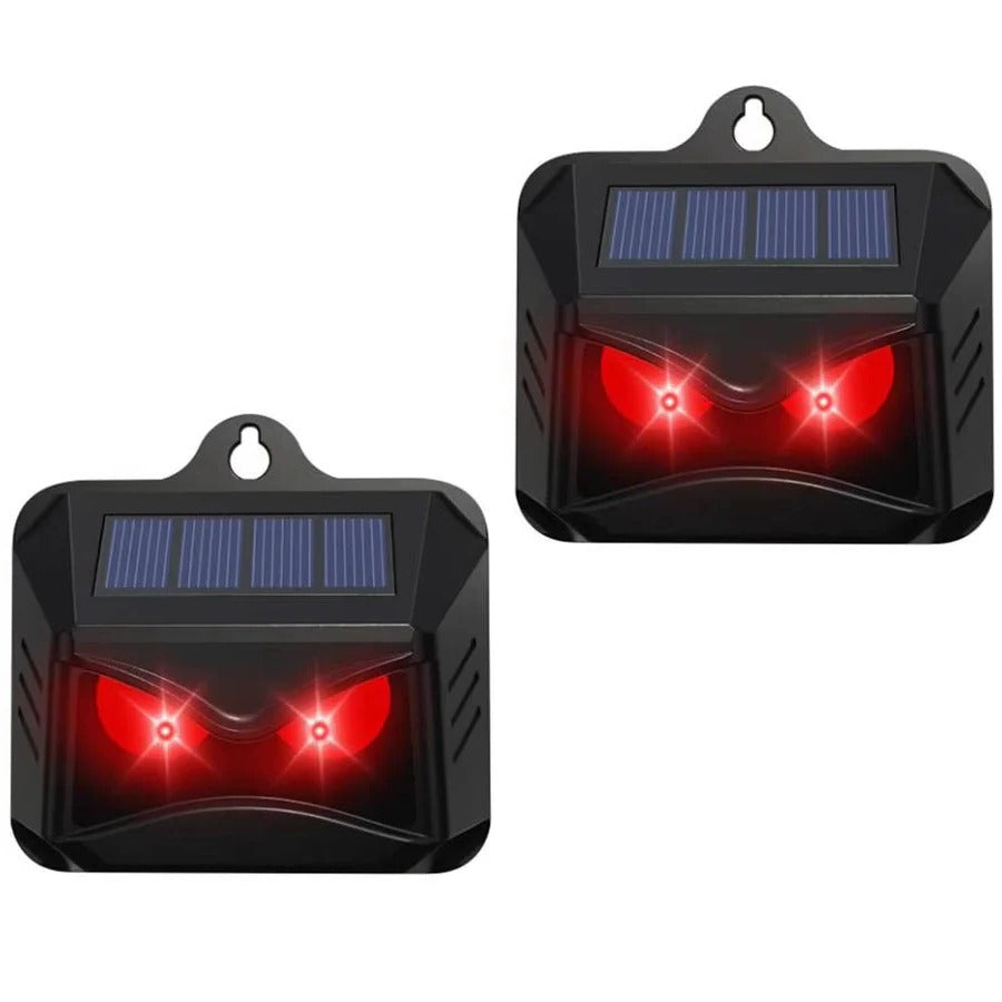 2 Stück solarbetriebene Ultraschall-Tierabwehrgeräte