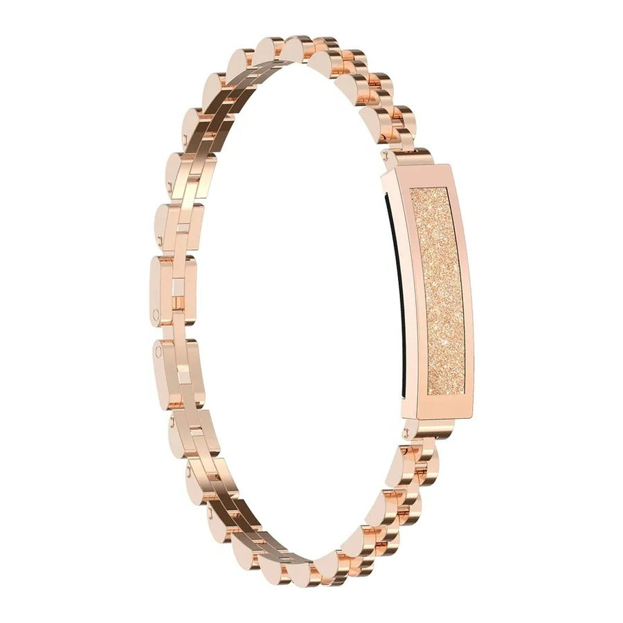 Smartes Fitness-Armband für Damen im Kettenstil mit Herzfrequenz-, Schlaf- und Aktivitätsüberwachung