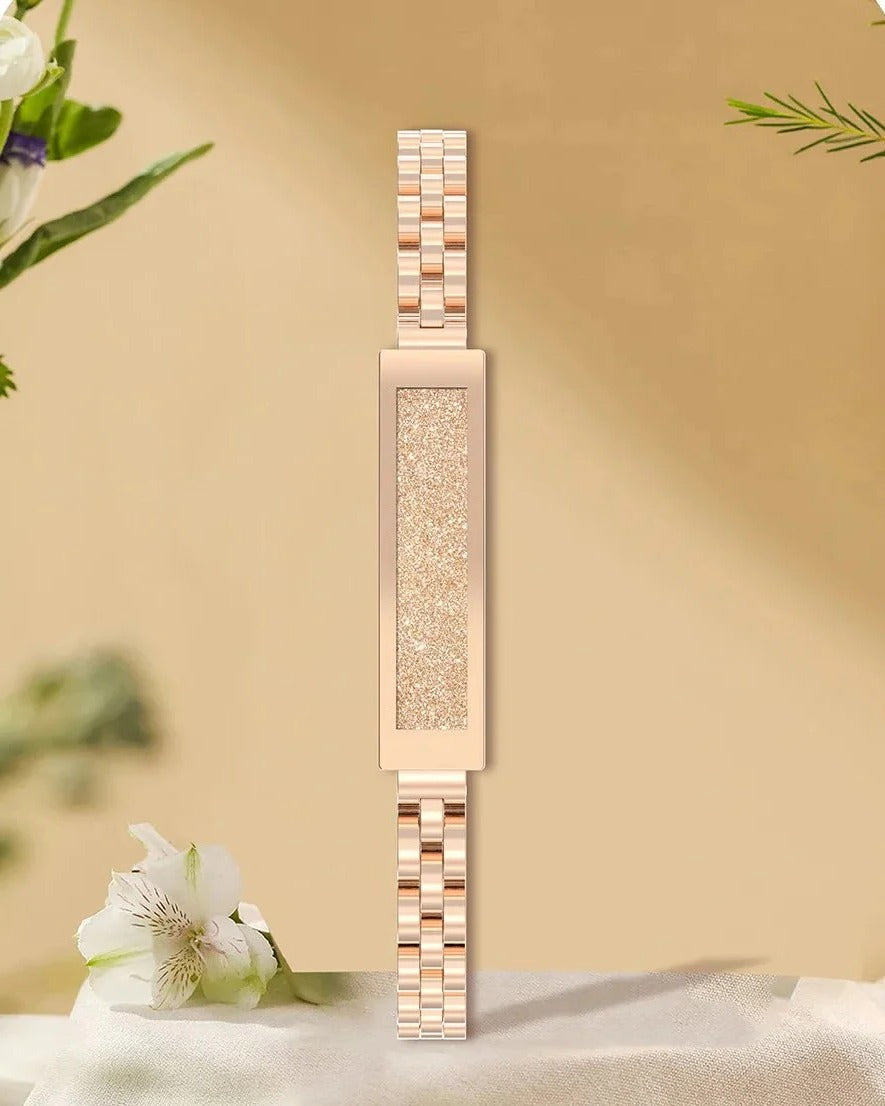 Smartes Fitness-Armband für Damen im Kettenstil mit Herzfrequenz-, Schlaf- und Aktivitätsüberwachung