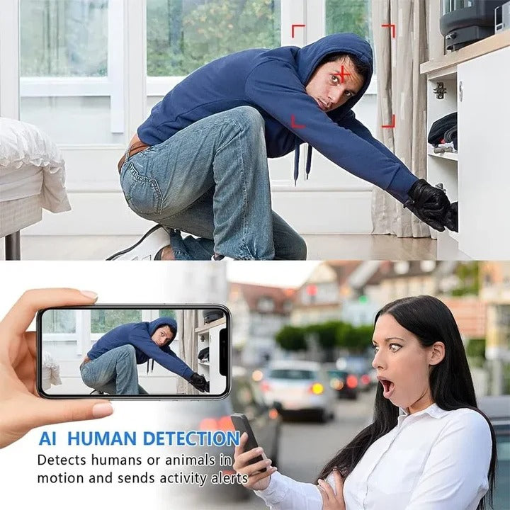 5G-WLAN-Minikamera – Tragbare drahtlose HD-Smart-Home-Kamera