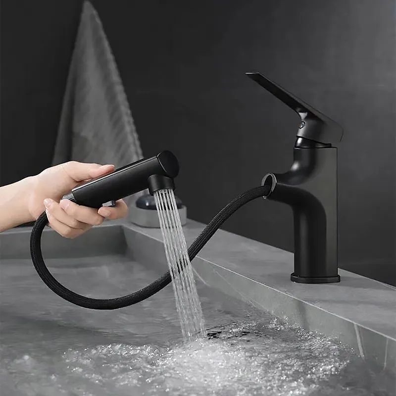 Ausziehbarer Einhand-Badewasserhahn