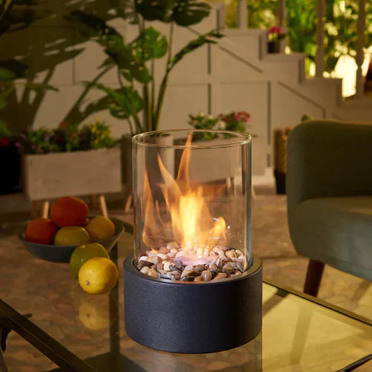 Trendy & Tragbare Tischfeuer Laterne - GlowLuxe