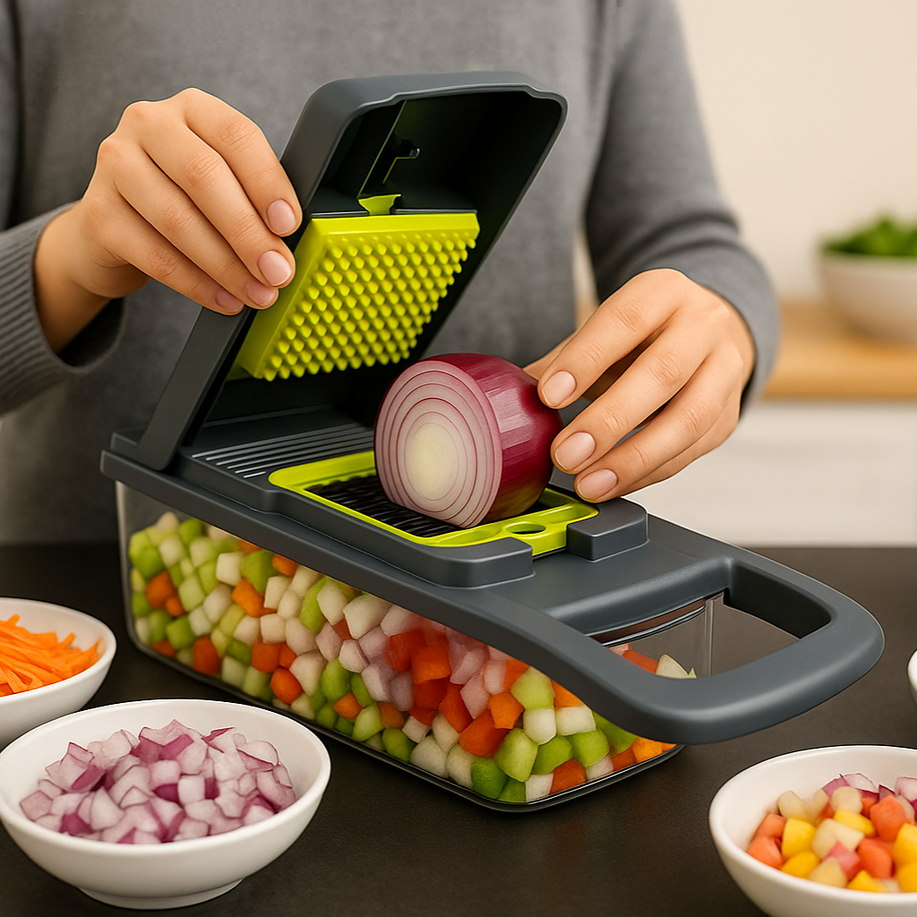 6 Klingen Gemüse Obst Schneider mit Box | Brehn