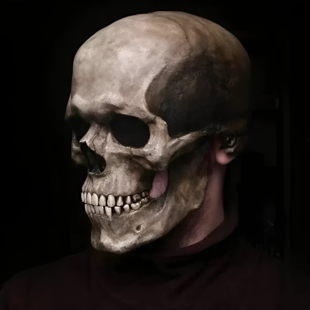Realistische Halloween-Totenkopfmaske