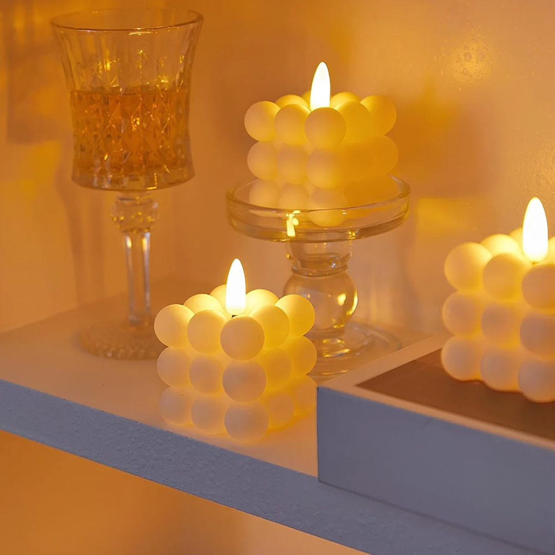 LED-flammenlose, flackernde Dekokerzen