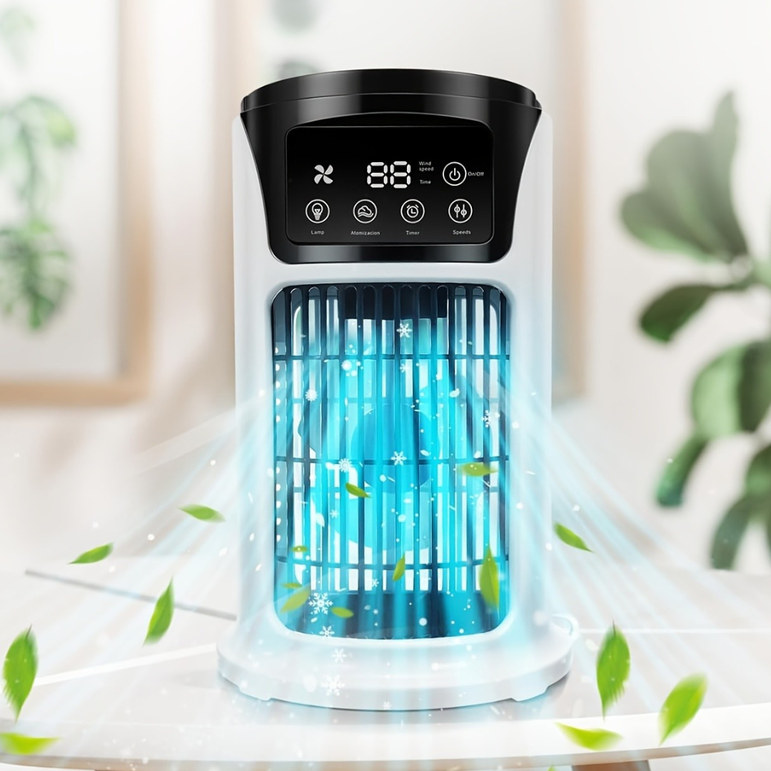 Tragbarer Klimaanlagen-Luftbefeuchter Ventilator USB Weiß | Brehn