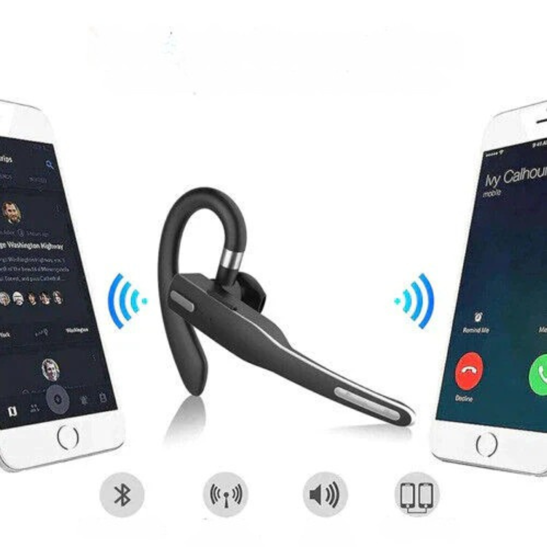 Brehn | Bluetooth-Headset mit Mikrofon Geräuschunterdrückung Ohrhörer