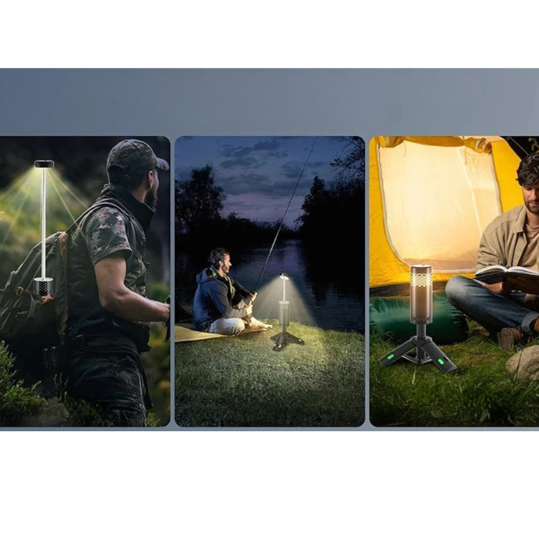 Brehn | Camping-Laterne mit Stativ wiederaufladbares LED-Licht