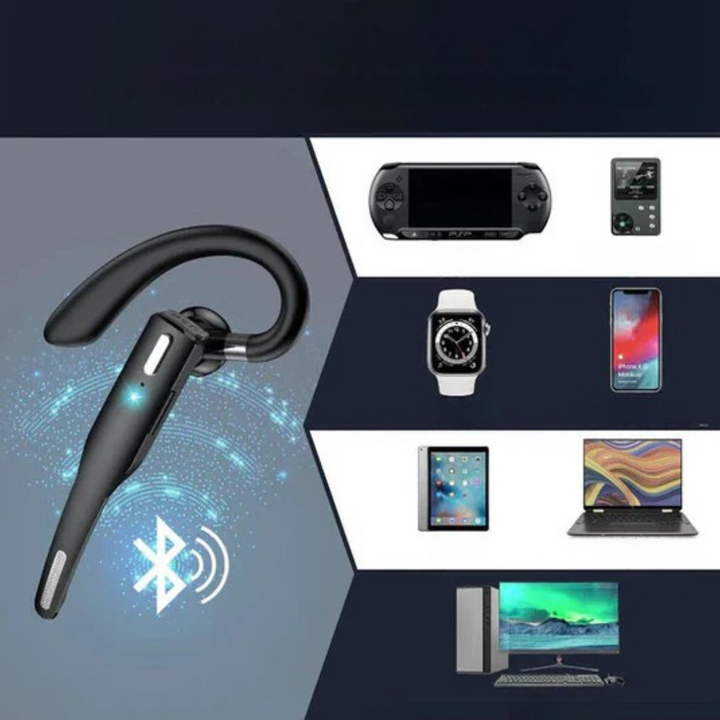 Brehn | Bluetooth-Headset mit Mikrofon Geräuschunterdrückung Ohrhörer