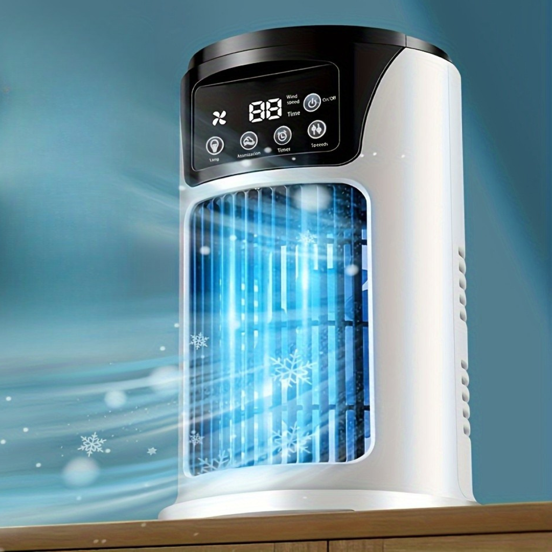 Tragbarer Klimaanlagen-Luftbefeuchter Ventilator USB Weiß | Brehn