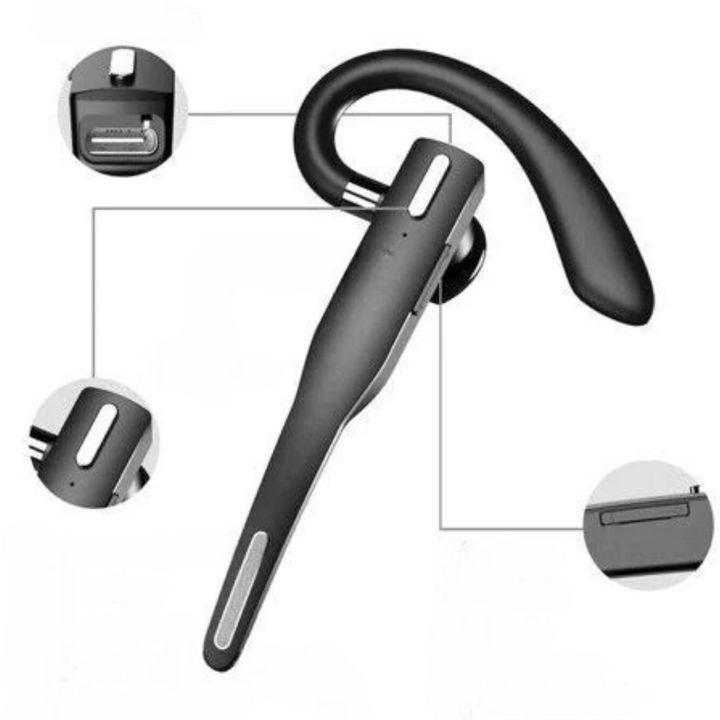 Brehn | Bluetooth-Headset mit Mikrofon Geräuschunterdrückung Ohrhörer
