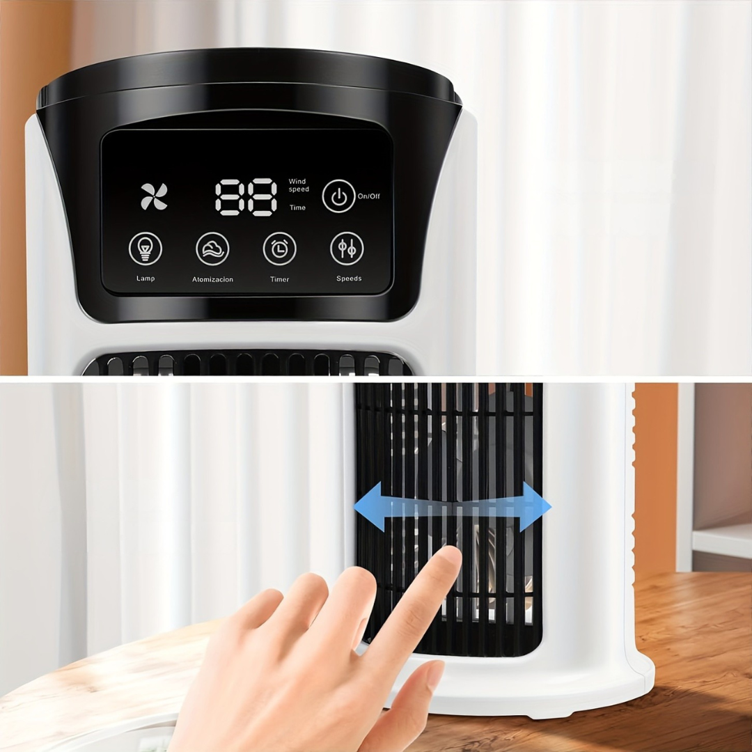 Tragbarer Klimaanlagen-Luftbefeuchter Ventilator USB Weiß | Brehn