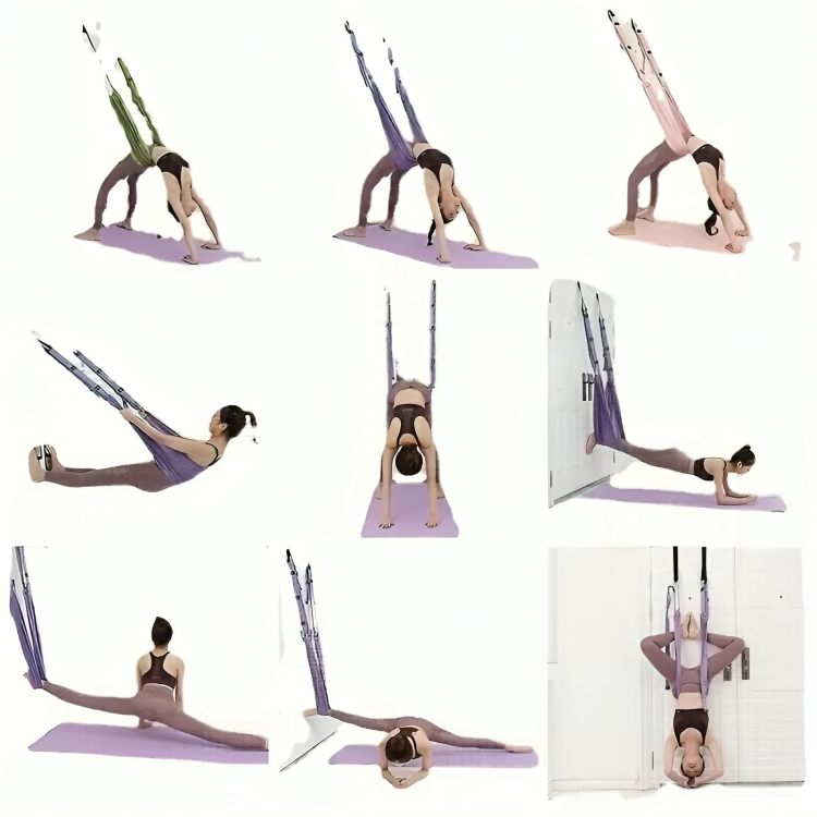 Brehn | LuxAura AeroStretch Aerial Yoga Rope | Hochwertiges, flexibles Seil für schwebendes Yoga mit optimaler Unterstützung und Komfort