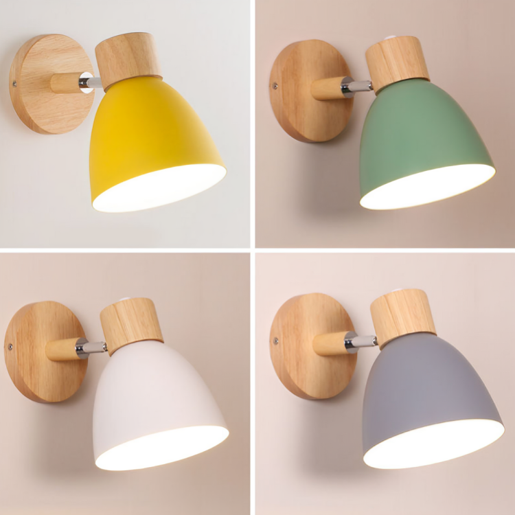 Minimalistische skandinavische Wandleuchte – Nordisches Design für Schlaf- und Wohnzimmer | LED-Beleuchtung