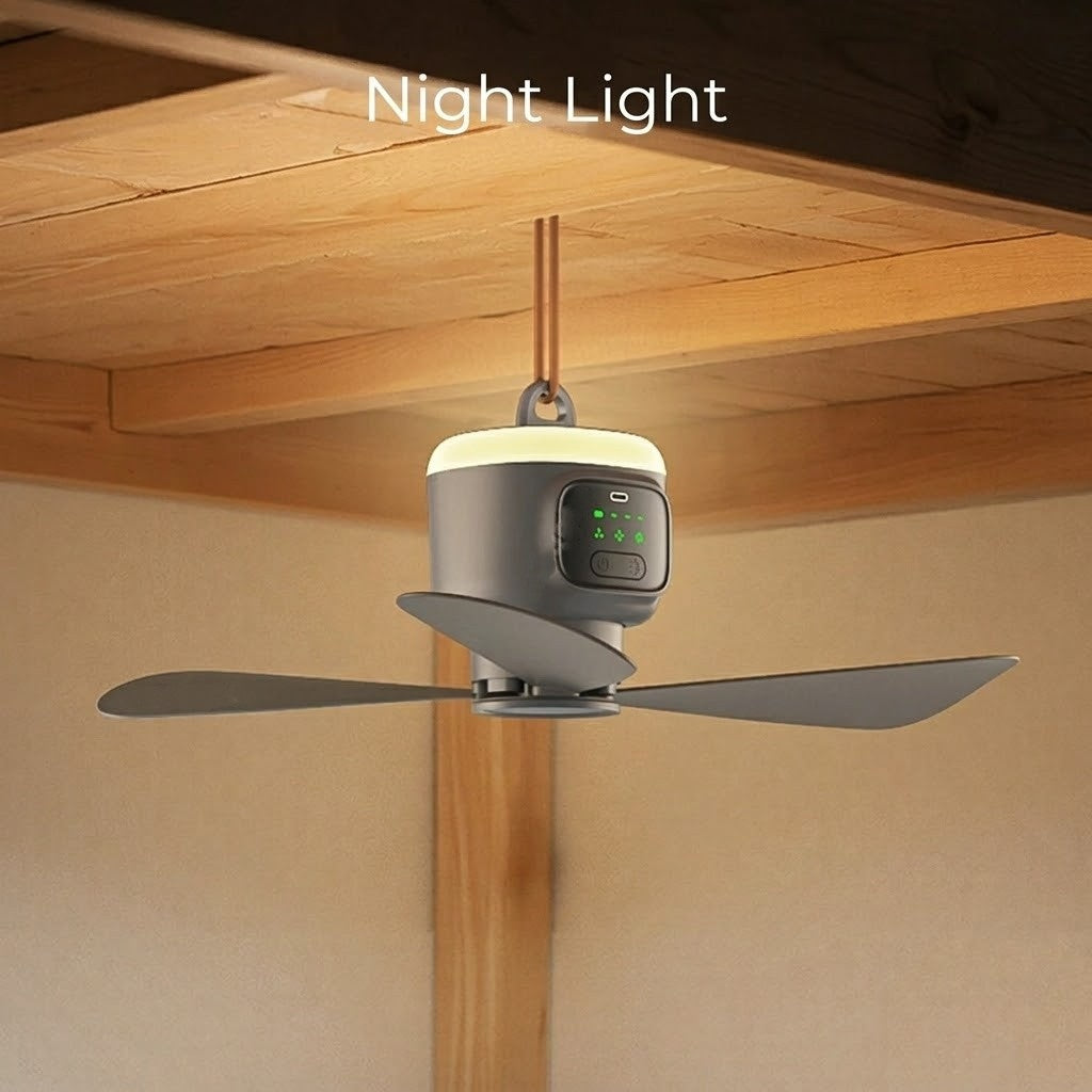 Home Cool Tragbarer Wiederaufladbarer RC Hängender Ventilatorlampe | Brehn