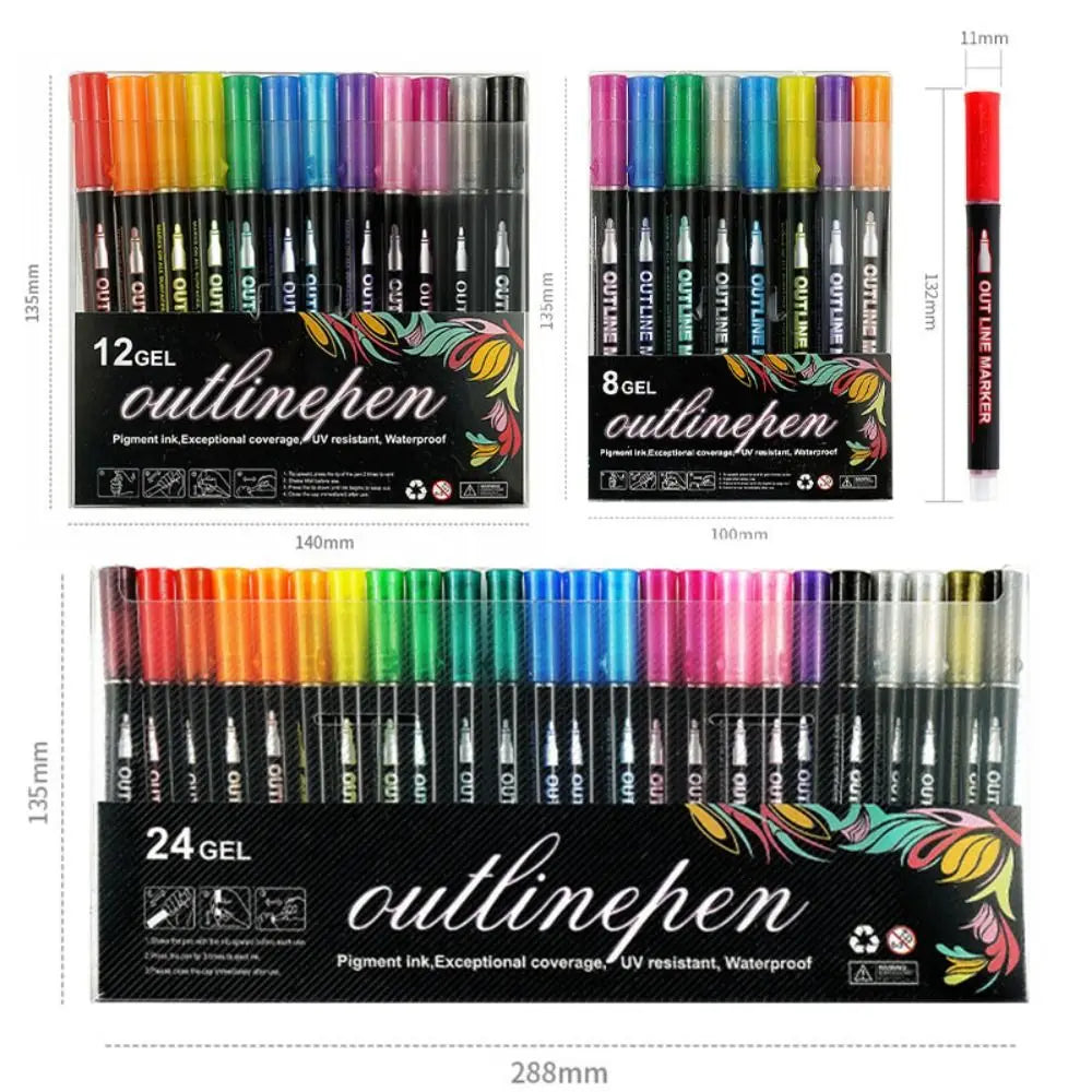 Brehn | SparkleMagic: Dual-Farben Stifte