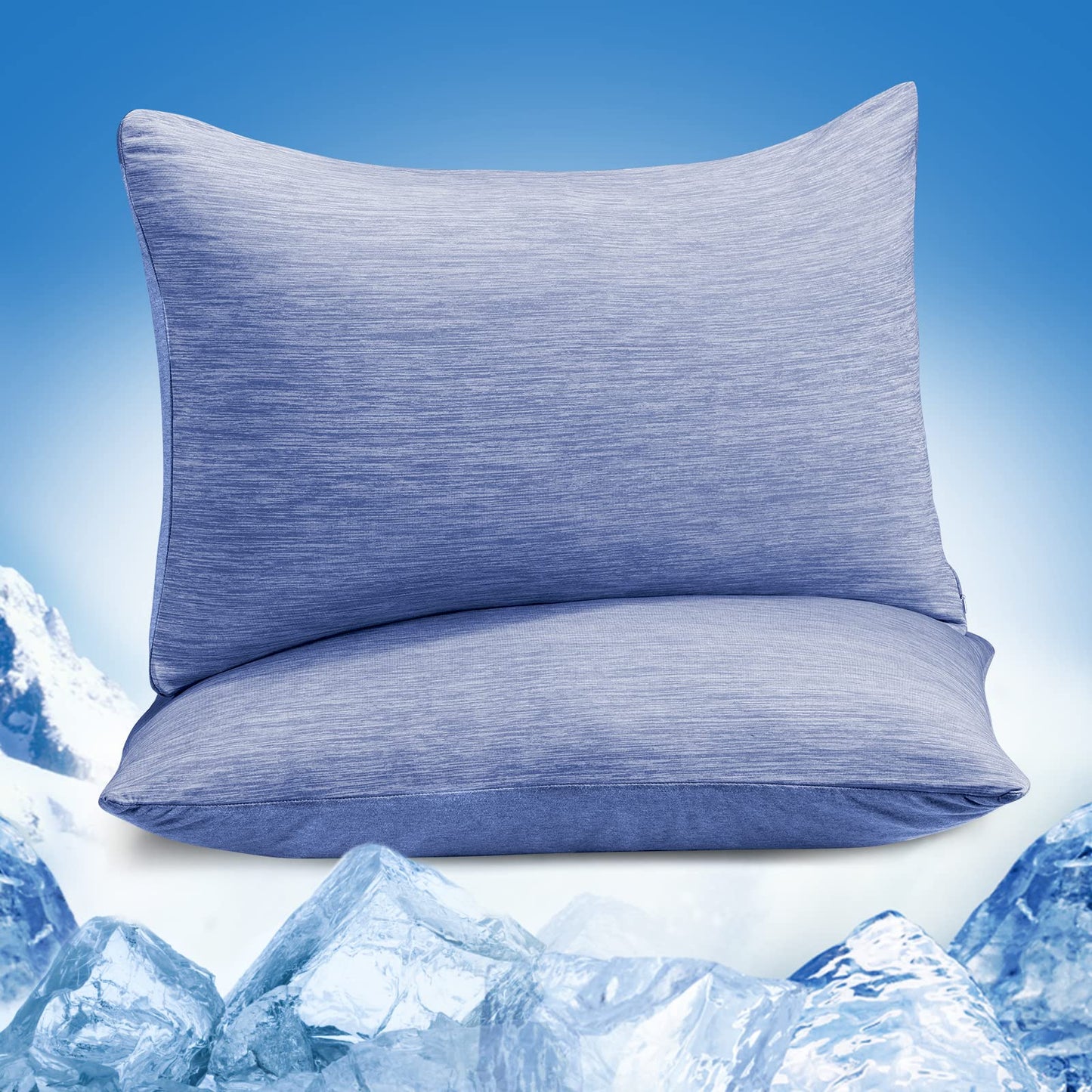 Revolutionäre Blaue Kühlkissenbezüge Set aus 2 – Pro Q-Max 0.4 | Brehn