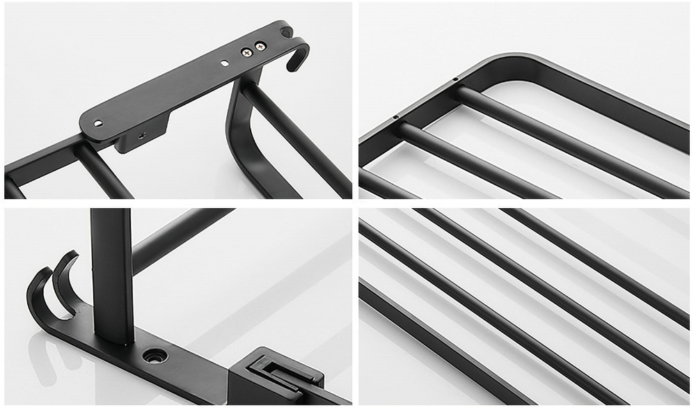 VIvolux | Easy Organizer Badezimmer Aluminium Klappbarer Handtuchhalter