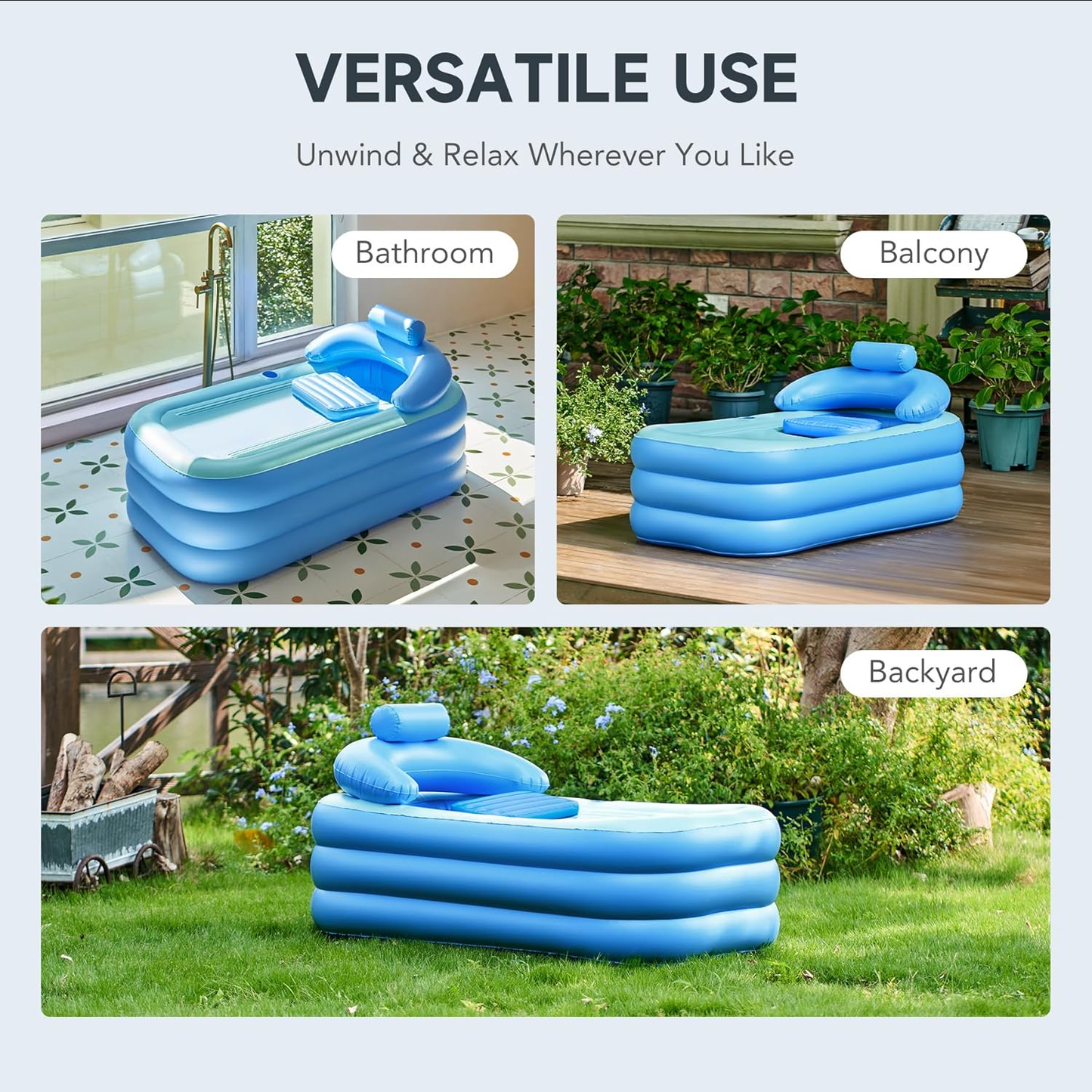 Portables Aufblasbares Spa Entspannendes Vollbad | Brehn