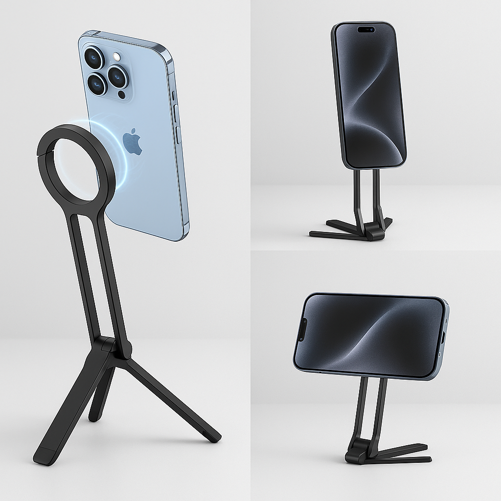 Brehn | Tasche-Größe Clip-On Magnetisch Faltbar Stativ