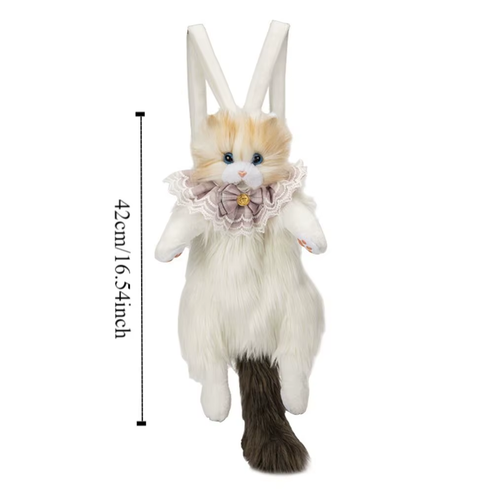 Brehn | Realistische süße Plüsch Katzen Rucksack