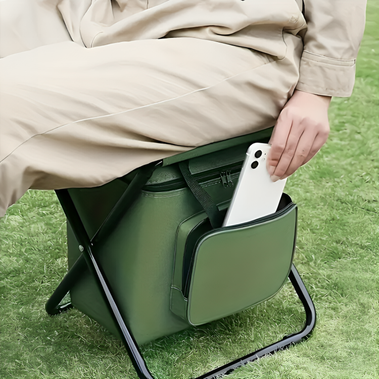 Eingebaute Kühltasche Tragbare Faltbare Outdoor-Hocker | Brehn