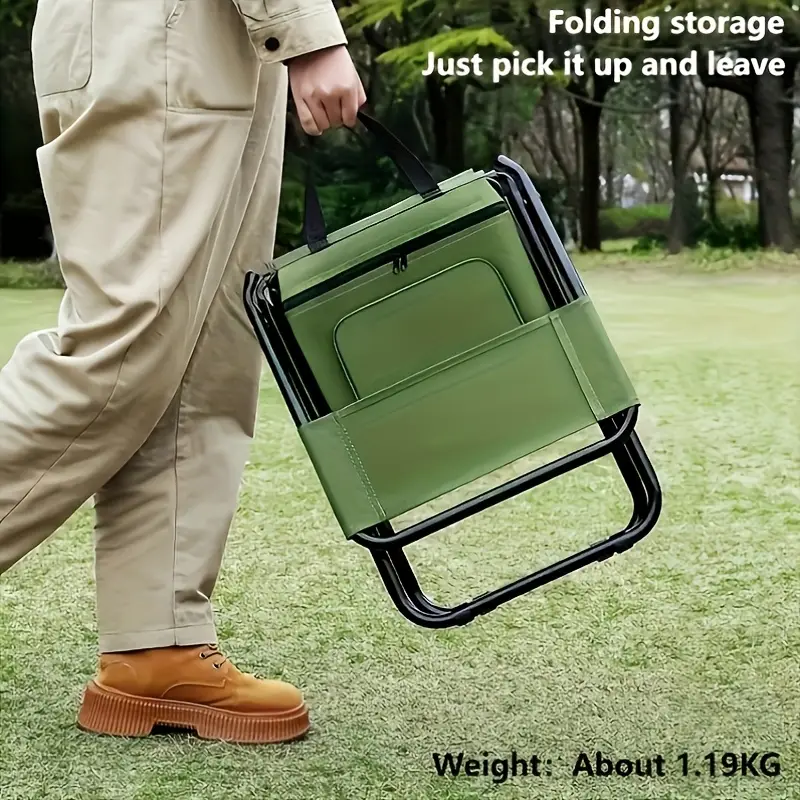 Eingebaute Kühltasche Tragbare Faltbare Outdoor-Hocker | Brehn