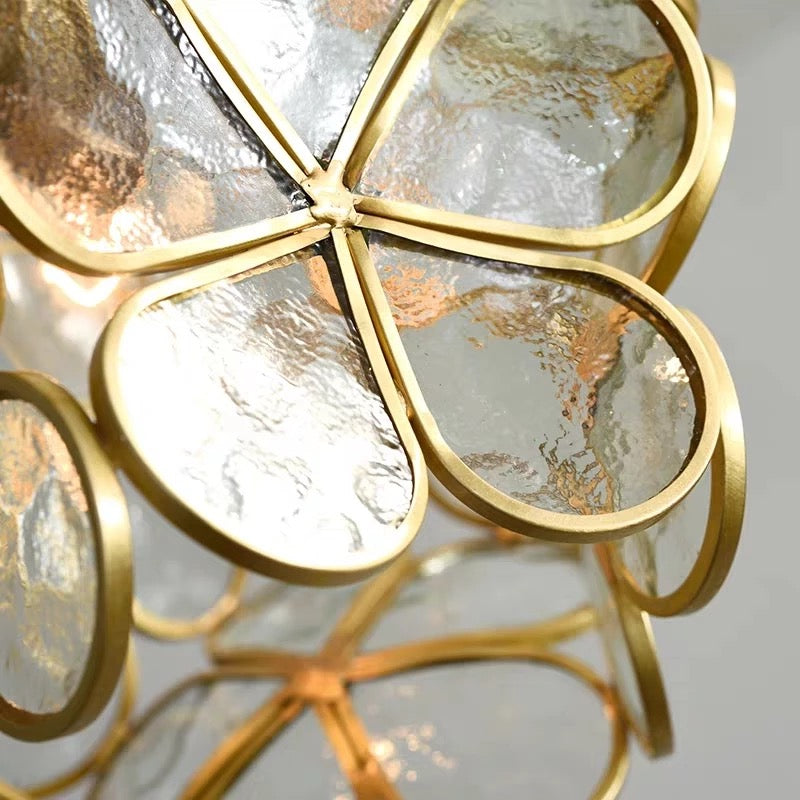 Brehn | Moderne Blumenform Glas LED Pendelleuchte