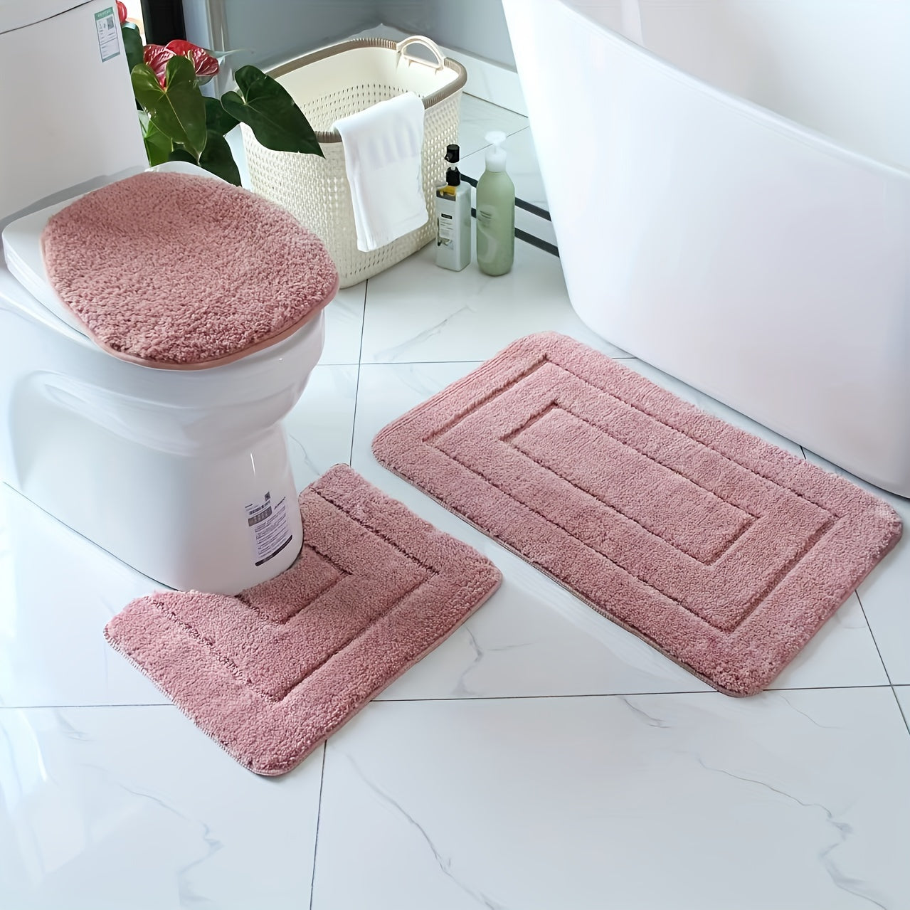 SoftStep Luxe Badmatte Set – Rutschfest, Schnell trocknend und Waschbar | Brehn