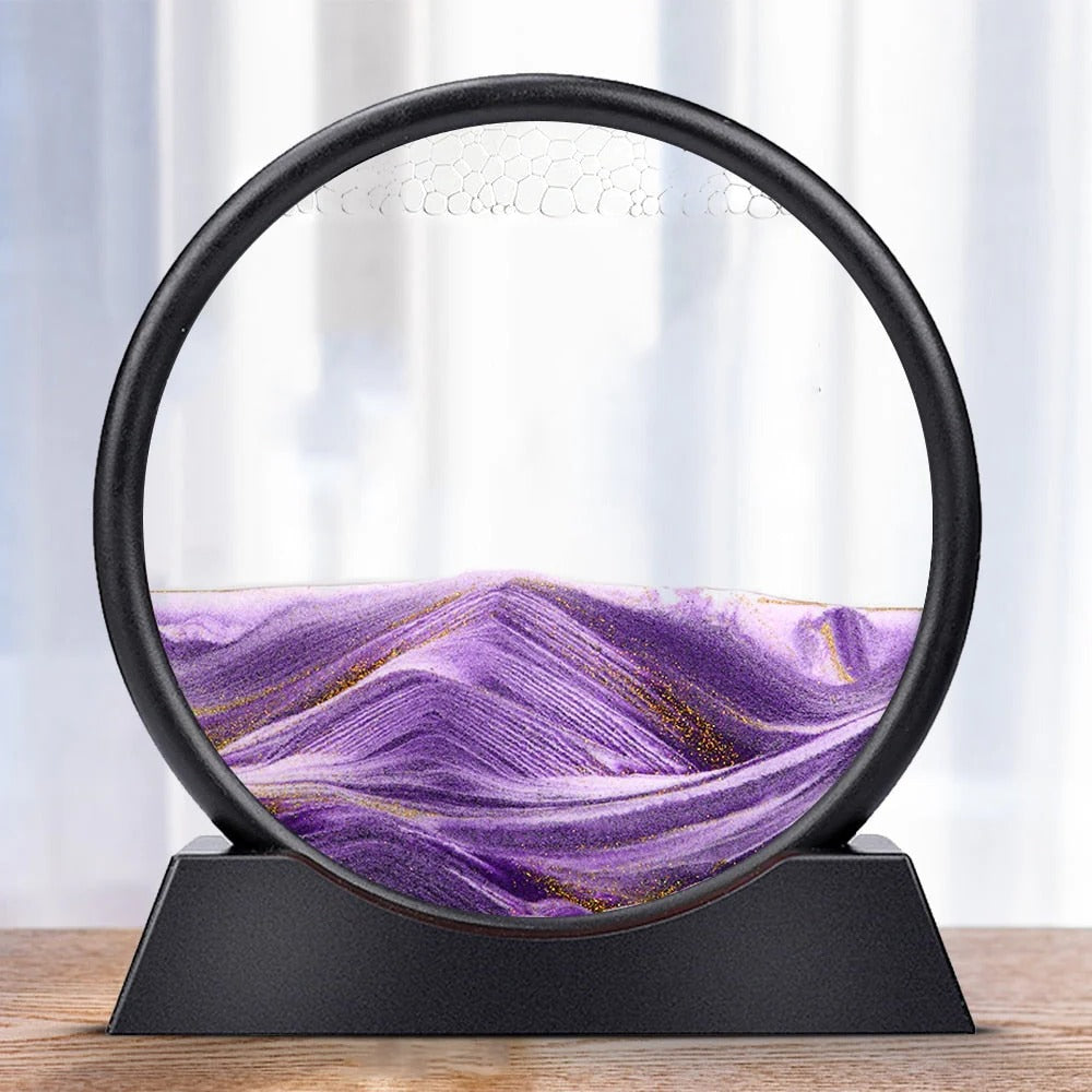 Bewegte Sandkunstskulptur