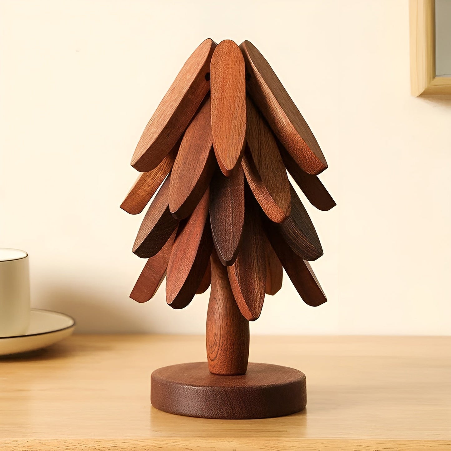 Faltbarer Weihnachtsbaum-Untersetzer – Dekorativ & Praktisch | Ideal für Getränke & Feiertage